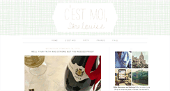 Desktop Screenshot of cestmoisaralouise.com